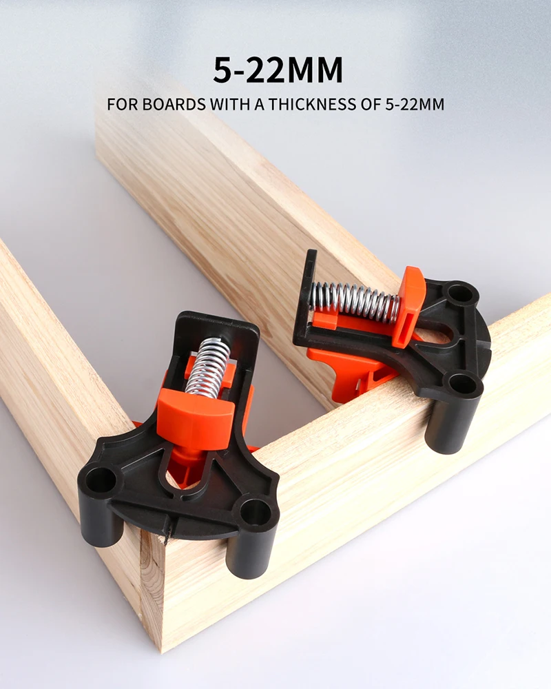 Lot De 4 Pinces D'Angle 90° Réglables En Alliage Aluminium - Pour Menuiserie, Soudure, Bricolage Bois