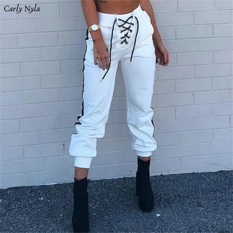 Женские спортивные штаны CarlyNyla повседневные свободные брюки-шаровары в черную