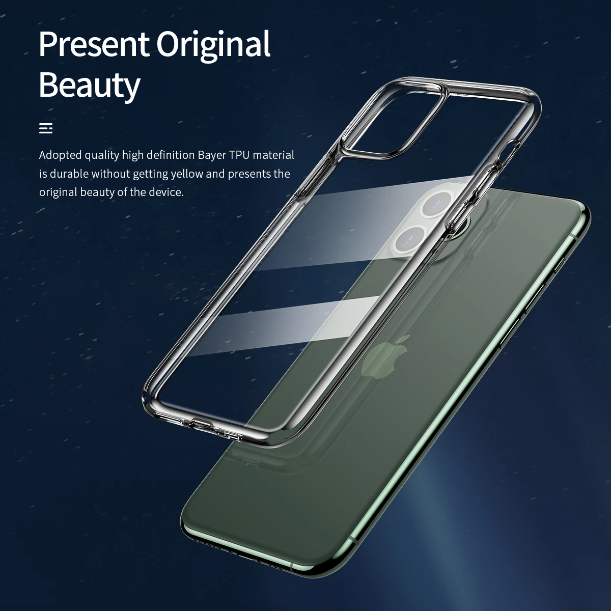 ROCK тонкий Тонкий прозрачный чехол для телефона высокой четкости для iPhone 11 Pro Max Прозрачный Мягкий ТПУ силиконовый защитный чехол для телефона
