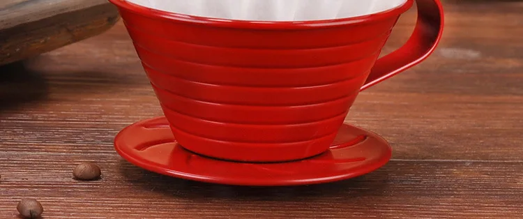 Empire DG-4 Hand Punch Coffee Filter Paper-Cake Wavy Style Filter Paper Circle Filter Cup Hourglass Filter Paper 50 PCs