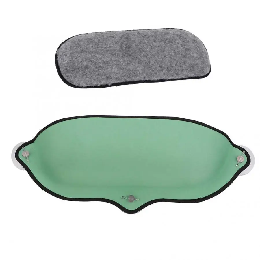 

EVA Sucker Semi-round Pet Cat Hammock with Artificial Cotton Pad for Window Green Cat Bed Pets Products