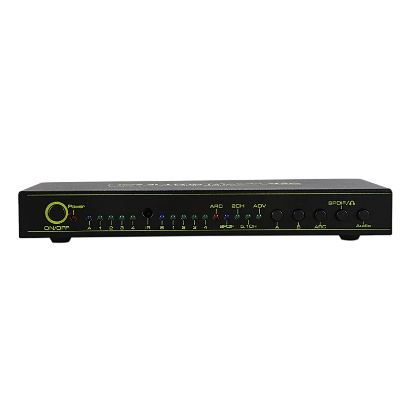 Горячая 3C-HDMI матрица 4X2 сплиттер переключатель поддержка ARC/PIP/аудио экстрактор/EDID, True Matrix HDMI сплиттер усилитель переключателя US Plug