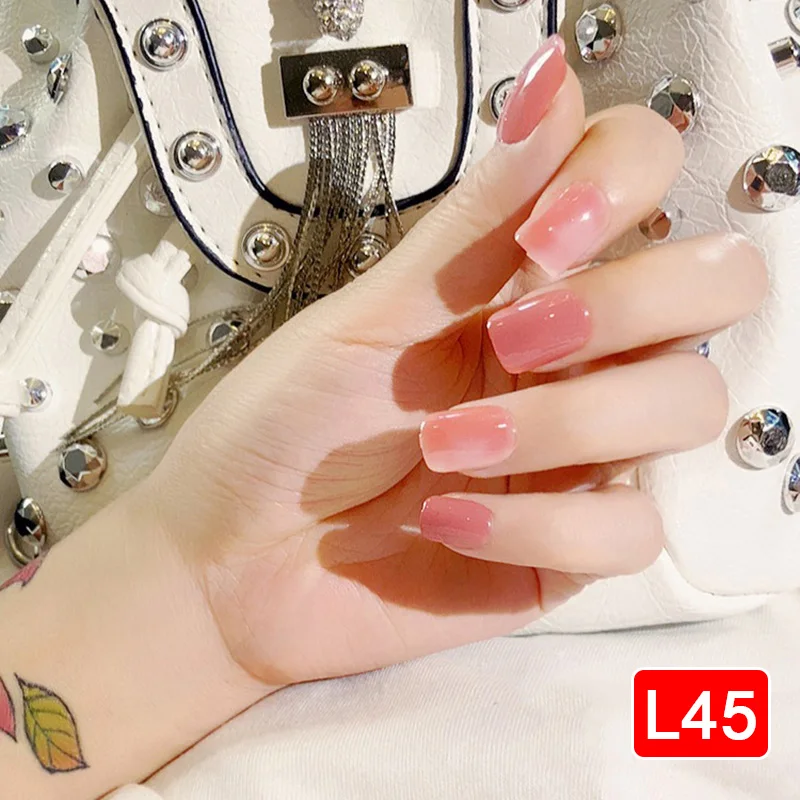 Новое поступление Модная одежда для девочек Для женщин 24 шт./компл. накладные ногти обувь на коротком квадратном Тип свадебное платье невесты для Неил арта украшения для кончиков ногтей Декор M3