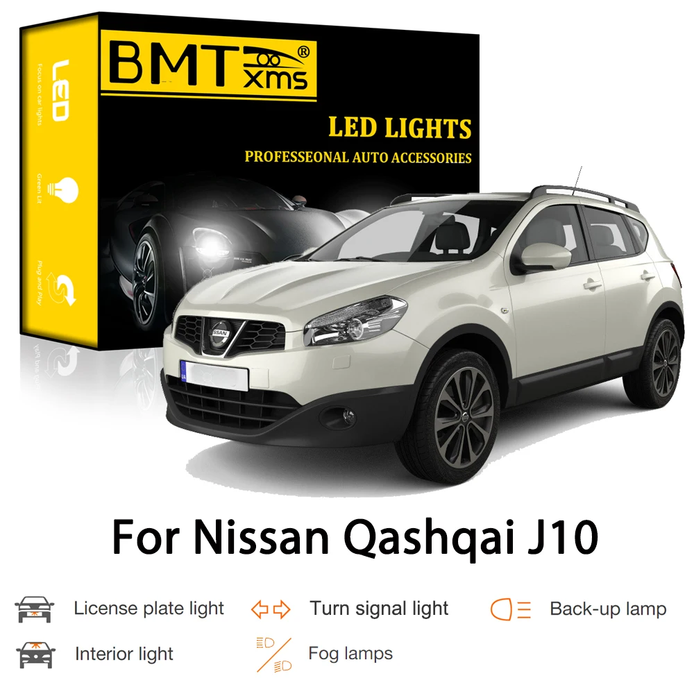 BMTxms Canbus для Nissan Qashqai J10 2007-2013 Автомобильный светодиодный внешний интерьер
