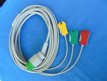 For Schiller Defibrillator DG-5000 Original Lead Wire Three-Lead Clip Type