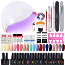 COSCELIA 20 предметов в партии, для детей гель Лаки 10 мл набор гель-лаков для ногтей инструменты для маникюра ногтей комплект все для маникюрного набора для ногтевое мастерство