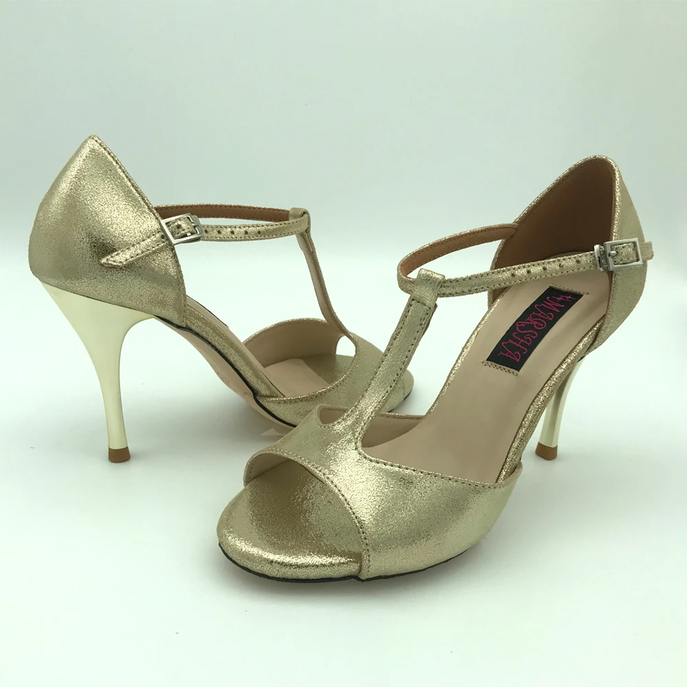 Zapatos de fiesta de Tango Argentina, zapatos de boda, suela de cuero,  T62103GL, tacón de 9cm, 7,5 cm, disponibles, envío gratis|Calzado de baile|  - AliExpress