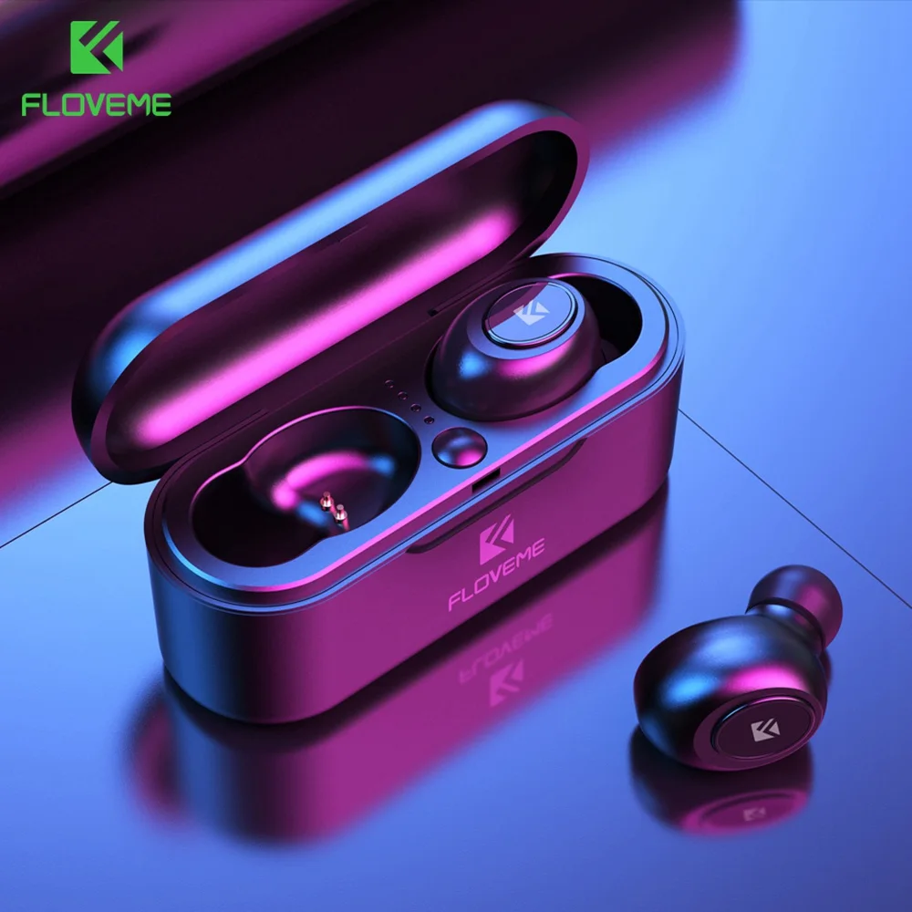 FLOVEME наушники вкладыши TWS с 5 0 3D стерео Bluetooth двойным микрофоном для iPhone samsung Xiaomi