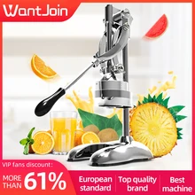 WantJoin соковыжималка для апельсинов, блендер из нержавеющей стали, соковыжималка для цитрусовых, пресс для цитрусовых, соковыжималка для лимонов, ручная помешивание апельсинового сока