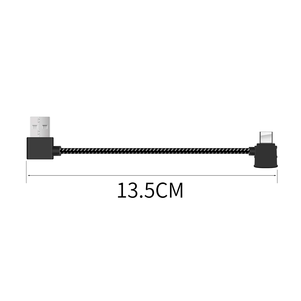 Нейлоновый Плетеный USB кабель для передачи данных FIMI X8 SE Дрон пульт дистанционного управления для IOS Micro usb type-C порт Соединительный шнур адаптера - Цвет: for Type-C