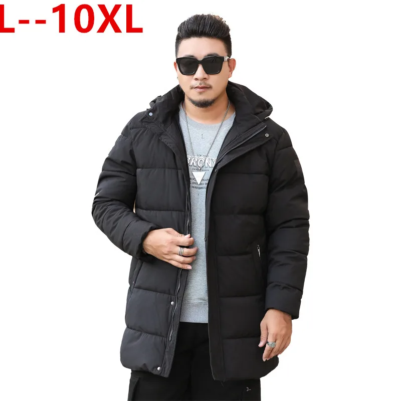 

Plus size 10XL 8XL 6XL 2019 Mens Winter Jackets Chest Exquisite Pocket Simple Hem Practical Windproof Zipper High Quality Parka