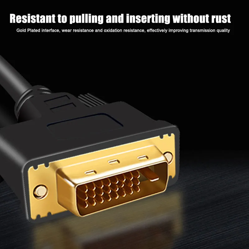 DVI высокоскоростной кабель DVI-D папа-папа видео кабель 2K DVI 24+ 1 Dual Link Адаптер для DVD H-best