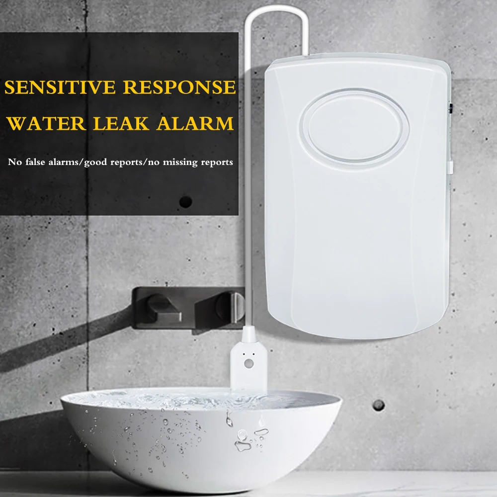 

Home Alarm Water Leakage Alarm Independent Water Leak Sensor Detector Flood Alert Overflow Security Alarm System
