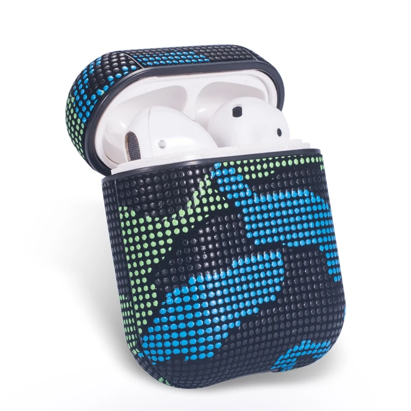 Камуфляжный роскошный ТПУ беспроводной зарядный Чехол-сумка для Apple Airpods 1 2