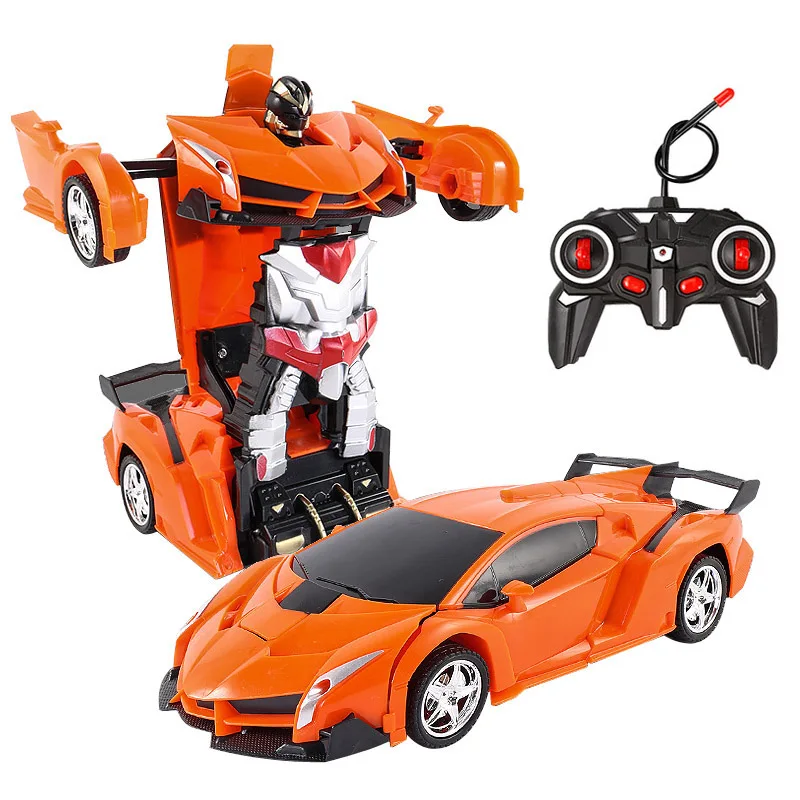 RC Car 24 styles Robots Toys Transformation Robots Sports Vehicle Model  Remote Cool Deformation Car Kids Toys Gifts For Boys remote control car RC Cars