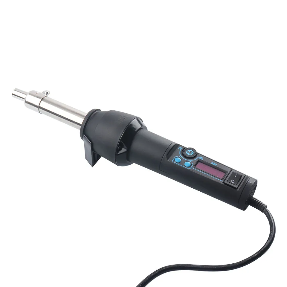 Fast 650W LCD adjustable electronic hot air gun desoldering station IC SMD BGA + nozzle 650W 3