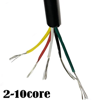 

Sheathed Wire 28 26 AWG Signal Control Cable 2 3 4 5 6 7 8 9 10 Core Audio Lamp Line multi-core power cord electronic connector