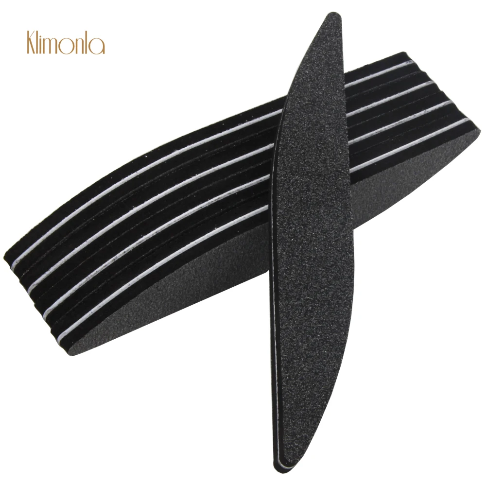 

5Pcs/pack Nail Art Sanding File Black Willow Leaf Sponge Nail File 100/180 Sandpaper Professional Beauty Pedicure Nail Art Tools