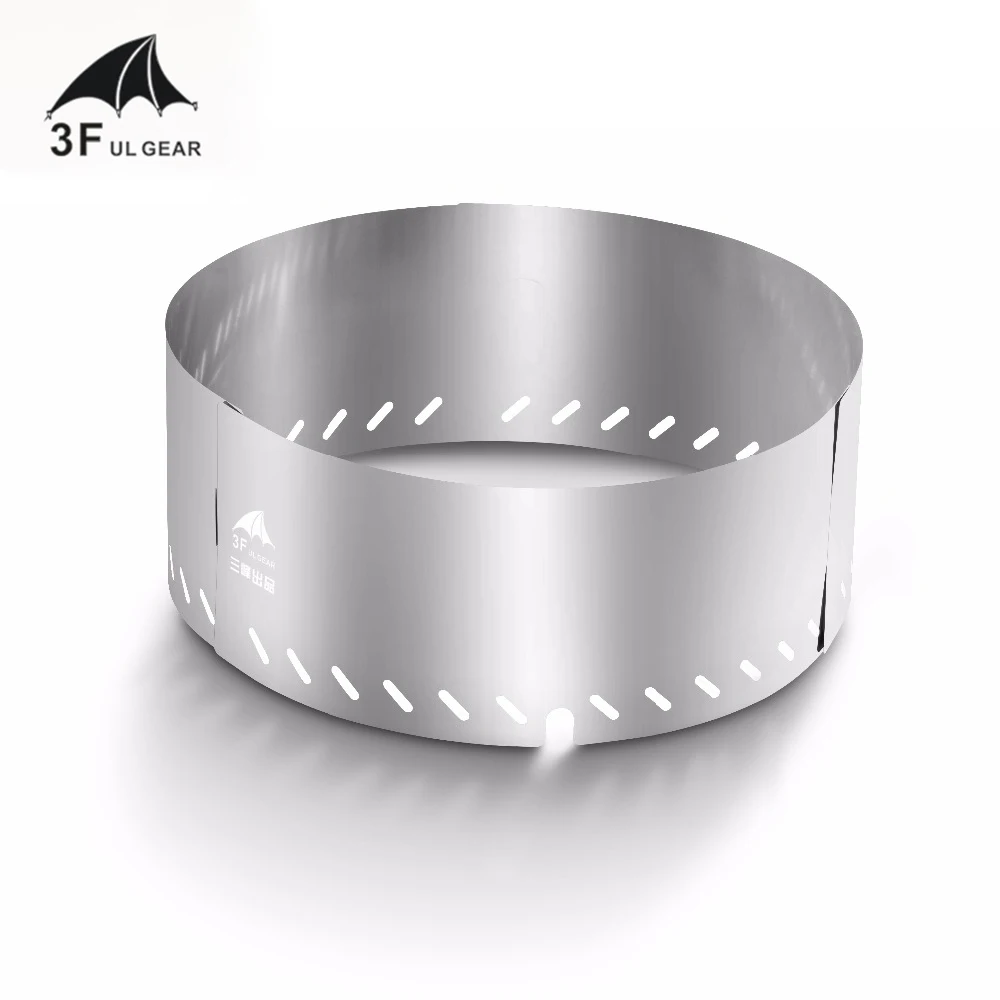 Folding Outdoor Stove Windscreen, 12 Plates Aluminum Camping Stove