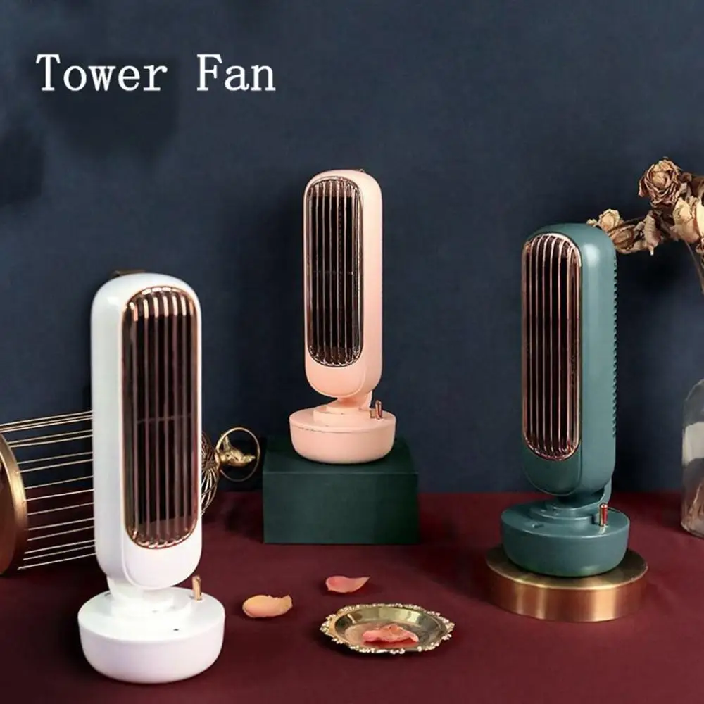

Retro Humidification Tower Fan Desktop Creative 2-In-1 Spray Fan Usb Integrated Humidifier Ventilation Fans
