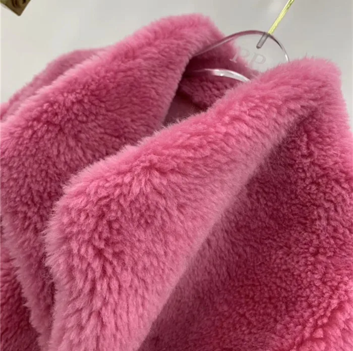 Women's Natural Fur Coat Winter Real Fur Coat Women Real Sheep Shearling Fur Coats manteau femme