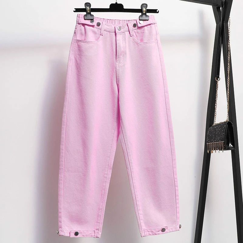 

Boyfriend Jeans For Women Spring Autumn Casual Denim Pants Mom Jeans Streetwear Female Korean Vintage High Waist Wide Leg Pants