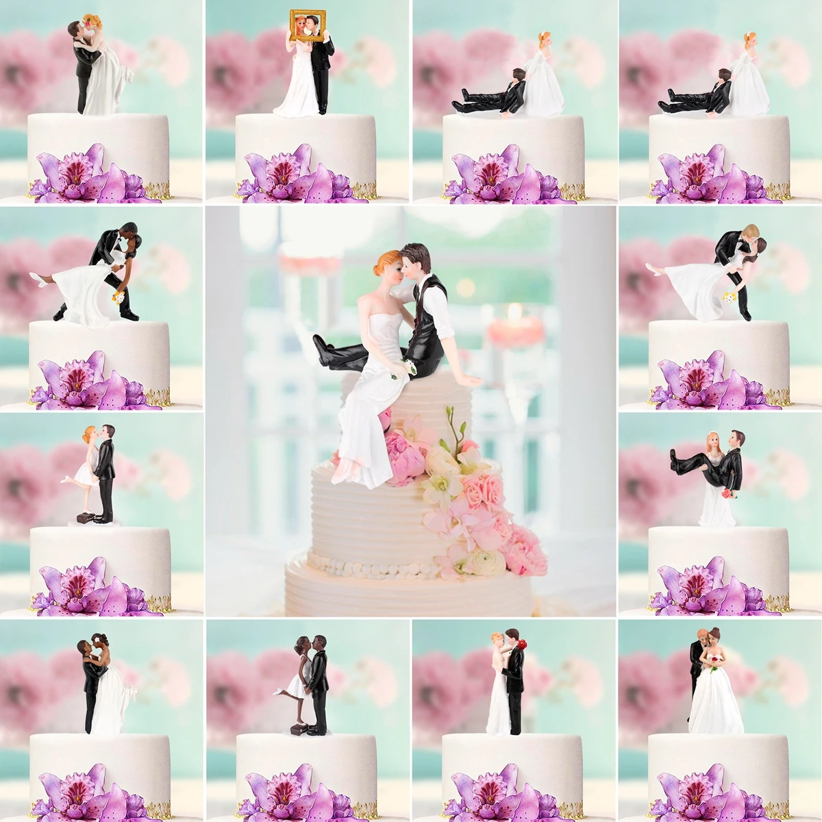 HUIRAN романтическая невеста жених Смола Статуэтка Свадебный торт Топпер сувениры Свадебные украшения для дома Свадебные принадлежности для вечеринок weding