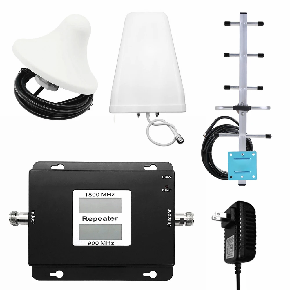 GSM/DCS 900/1800MHz 2G/4G Dual Band ЖК-дисплей Дисплей мобильный телефон сигнал усилитель