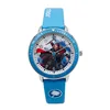 DISNEY Spiderman Captain America Iron Man Kids Wristwatch Student Quartz Watch Christmas Birthday Gift Super Hero Boys Clock 6