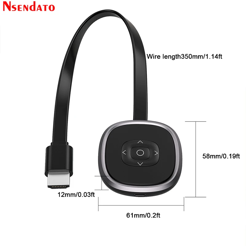 Miracast sem Fio para Dlna Receptor para Ios Mirascreen 4k Airplay hd tv Vara Wi-fi Display Dongle Android Windows G22 2.4g - 5g - Image 4