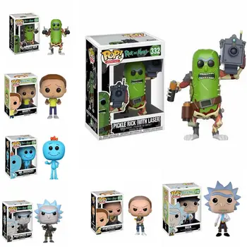 

Funko POP Rick and Morty MR.MEESEEKS PICKLE RICK with laser action Figure Collection PVC Model toys