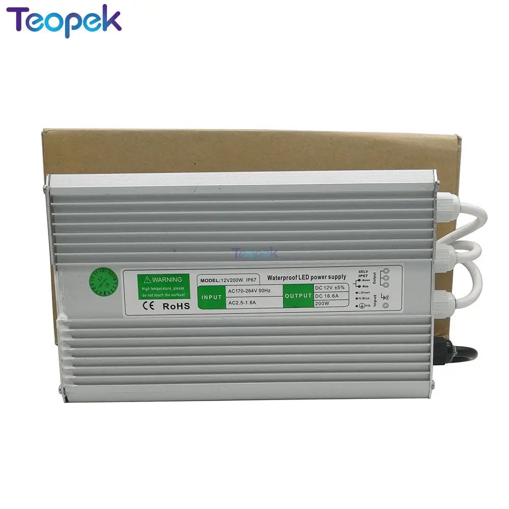 IP67 Водонепроницаемый переключение Питание трансформатор AC к DC 12 V/24 V мощностью 10 Вт, 15 Вт, 20 Вт, 25 Вт 30 Вт 36 Вт 45 Вт 50 Вт 60 Вт 80 Вт 100 Вт 120 Вт 150 200W