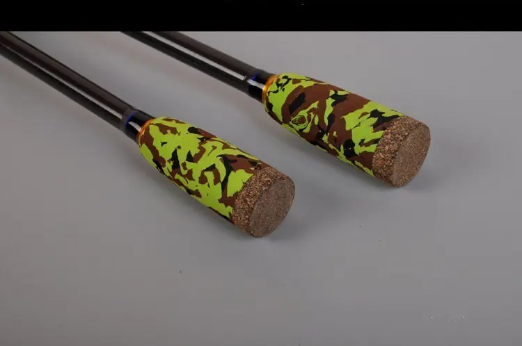2,1 м приманка wt: 4-20 г леска wt: 4-16lb M/ML тест углеродного волокна камуфляж приманка литье спиннинг удочка