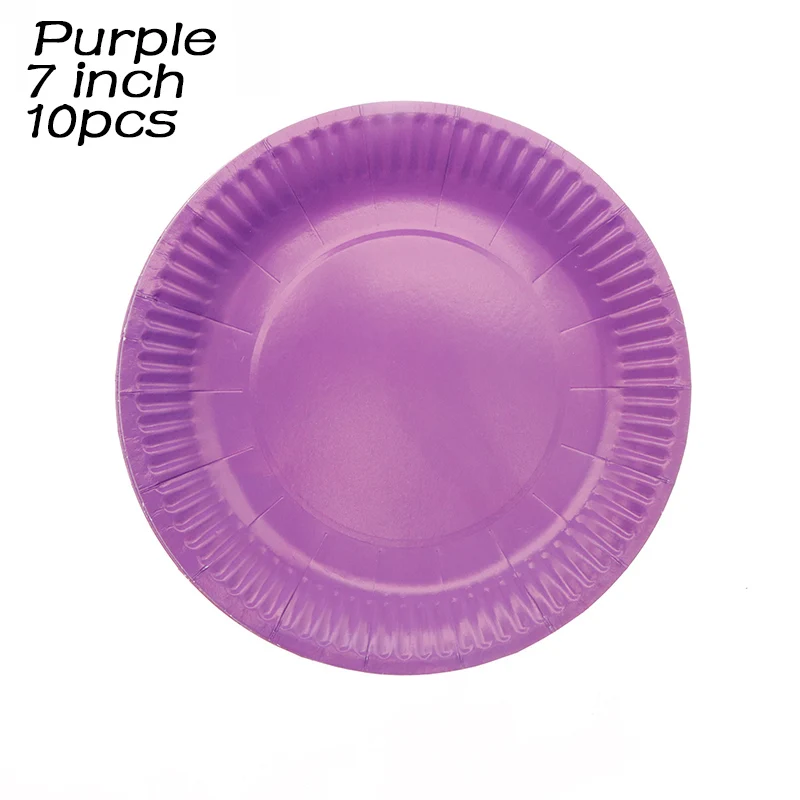 10pc purple Plate Премиум одноразовая пластиковая скатерть для пикника, решетчатая Скатерть для свадьбы, дня рождения, вечеринки, прямоугольная скатерть, салфетки, распродажа - Цвет: 10pc purple Plate