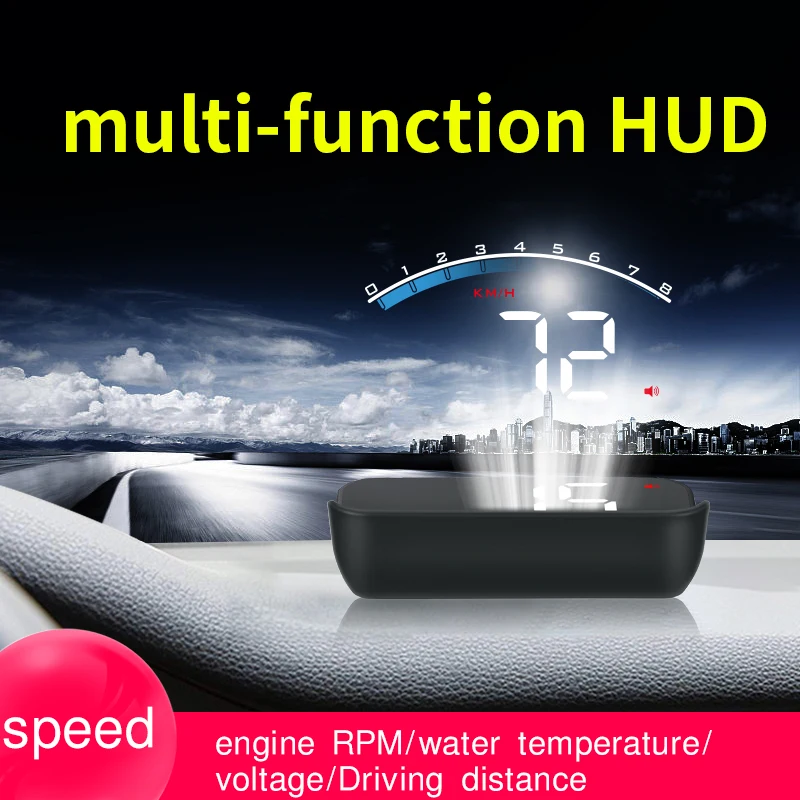 Автомобильный HUD более скоростной проектор аварийная система Head Up дисплей Код ошибки устранение диагностический инструмент светодиодный