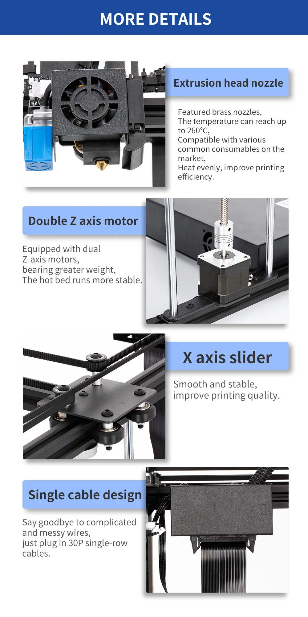 Tronxy X5SA PRO/X5SA-400/X5SA 3D Printer DIY Kits Touch Screen Auto Level Large Print Size heat bed 3d machine Filament Sensor resin printer