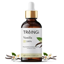 

3.34Oz. 100ml Vanilla Essential Oil Diffuser Pure Natural Essential Oils Rose Lavender Eucalyptus Mint Jasmine Lemon Tea Tree