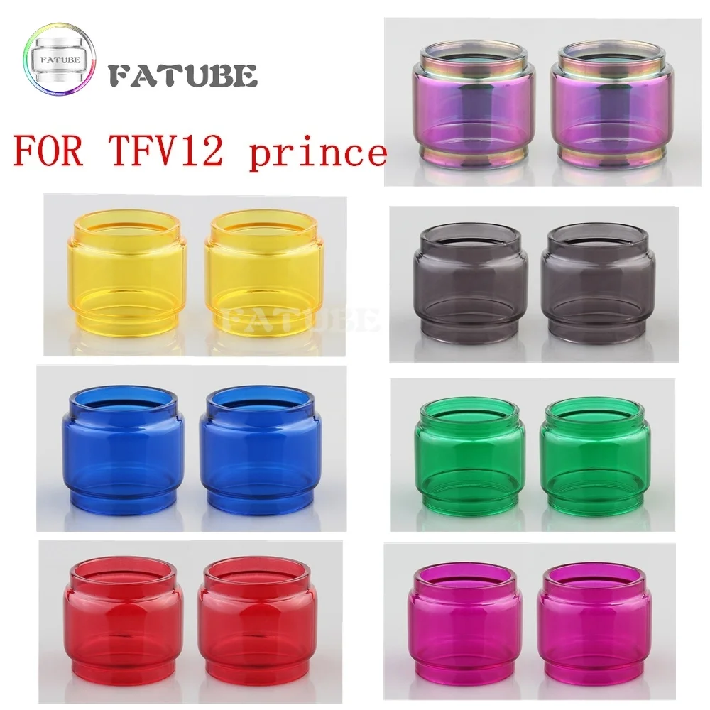2 шт. стеклянная трубка для SMOK TFV12 Prince сменная лампа Pyrex|Трубки и аксессуары