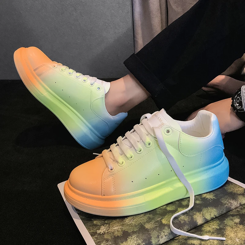 New Fashion Men Vulcanize Shoes Platform Sports Csusal Sneakers Woman Breathable Chunky Trainers Walking For Men Running Shoes