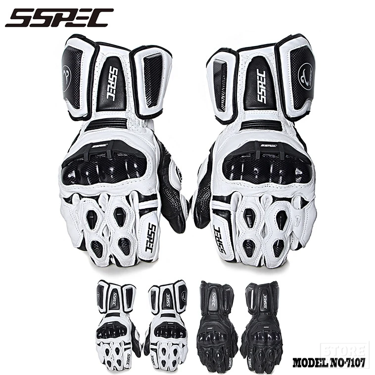 SSPEC перчатки для мотоцикла из натуральной кожи из углеродного волокна Gant Moto Guantes дышащие мотоциклетные перчатки для верховой езды мото-перчатки
