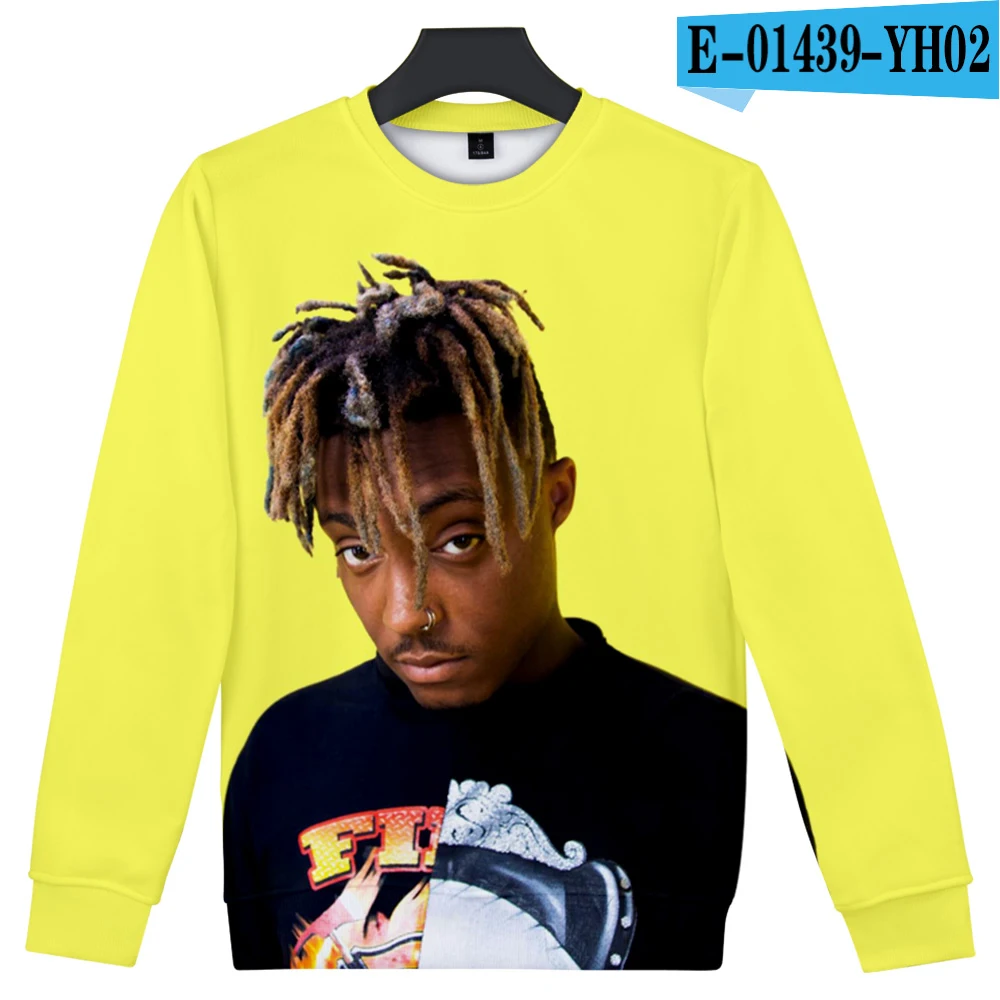 Juice wrld толстовка с 3D принтом, Мужская модная толстовка с капюшоном и длинным рукавом, джемпер, топы с капюшоном, повседневный Свободный пуловер - Цвет: Армейский зеленый