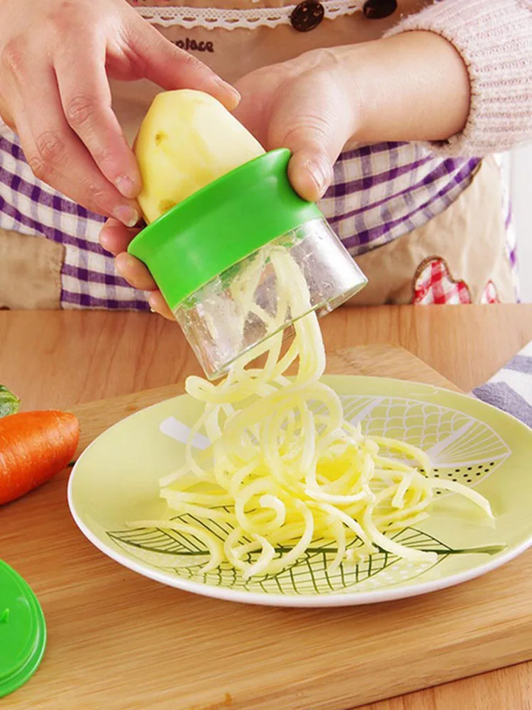 

Handheld Cucumber Spiral Grater Cutter Carrot Potato Slicer Vegetable Fruit Slicer Salad Noodle Spaghetti Maker Spiral Tools