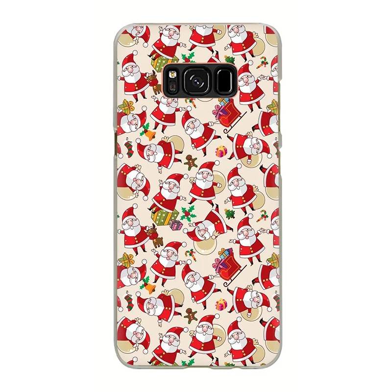 Новогоднее; рождественское жесткий чехол для телефона для samsung Galaxy S6 S7 край S8 S9 S10 плюс S10e Note 8 9 M10 M20 M30 - Цвет: H9