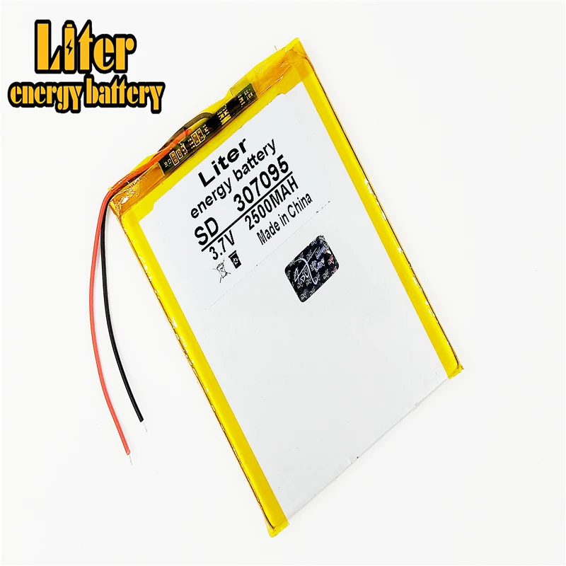 battery 307095 3.7V 2500mAh Lithium polymer Battery with Protection Board For Tablet PC U25GT