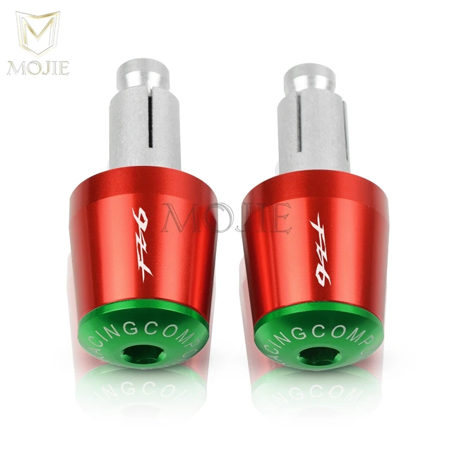 22mm Motorcycle Handlebar Grips End Handle Bar Cap End Plug For YAMAHA FZ6 FAZER FAZER600 FZ6S FZ6N FZ6S2 FZ6R S2 SJ6S FZ600 Red Green