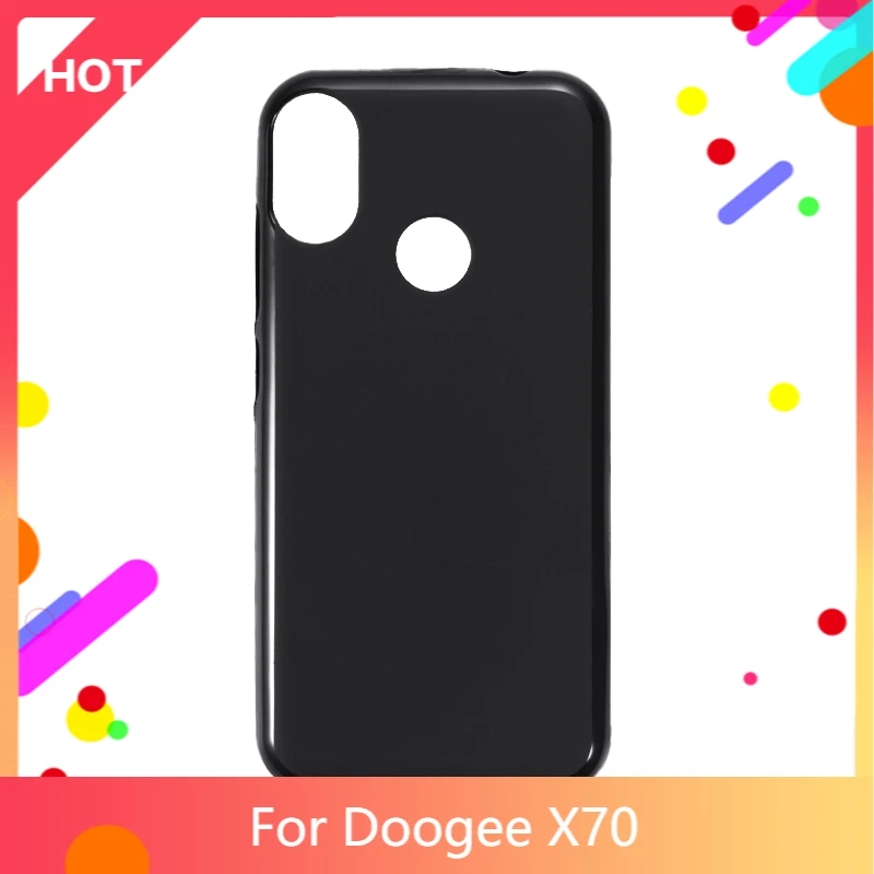 Матовый чехол для Doogee X70 Мягкая силиконовая задняя накладка из ТПУ тонкий