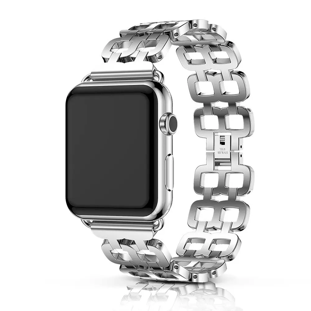 Stainless Steel Strap For Apple Watch Band 44/40/42/38mm Lady Women Wristband Replacement Bracelet For iWatch Series 5 4 3 2 1