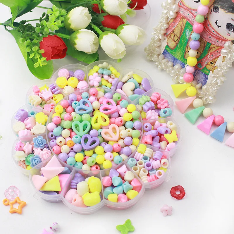 

Sunflower Boxed Children'S Educational Bead Toy DIY Bead Set GIRL'S Beading Bracelet Necklace