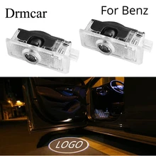 2 шт., светильник для проектора с логотипом на дверь автомобиля, лампа для Mercedes Benz CLA-Class, для пары E C A207 CLS C218
