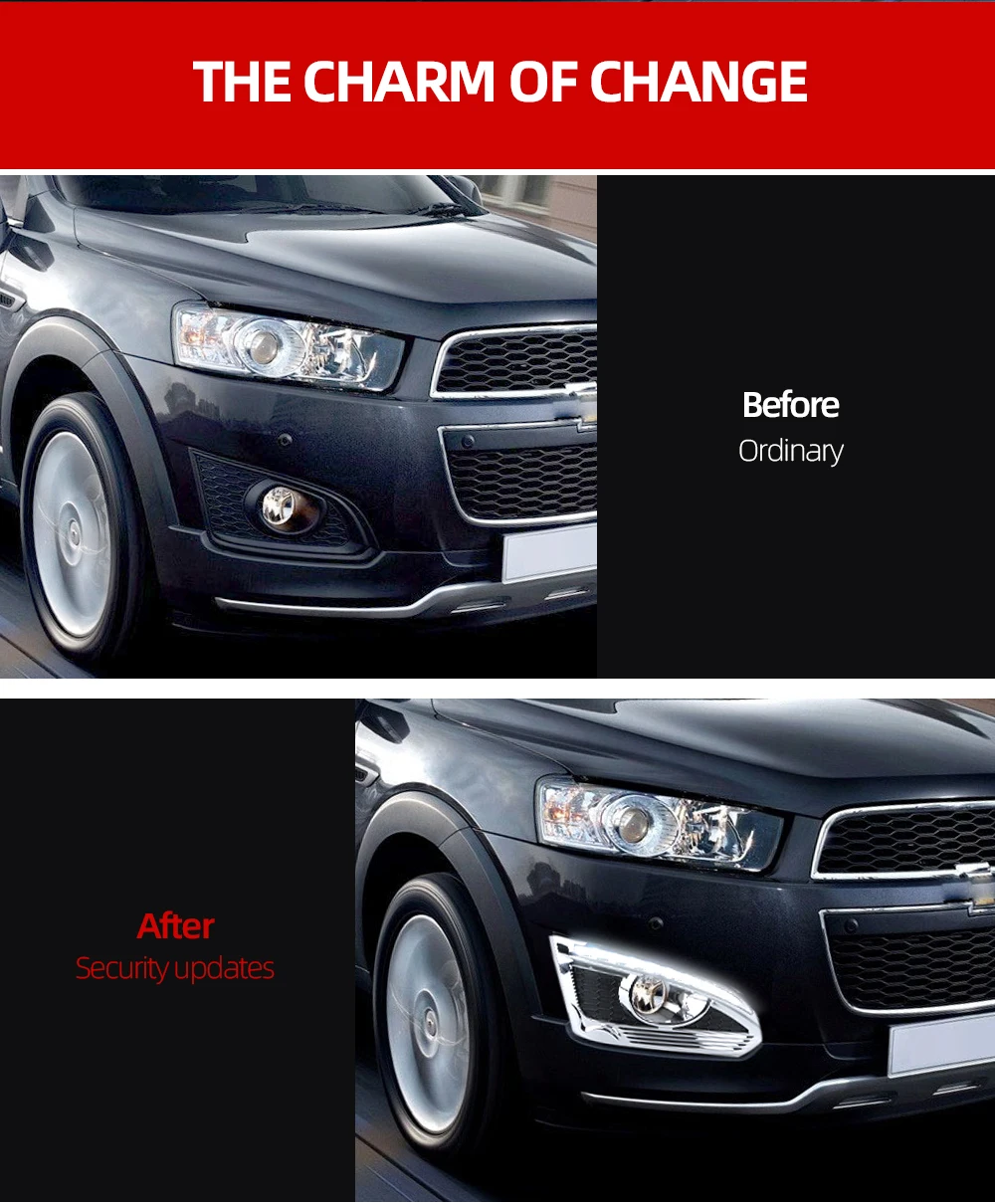 Автомобильный мигающий 1 пара для Chevrolet Captiva желтый сигнал поворота автомобиля DRL лампа водонепроницаемый светодиодный светильник дневного света